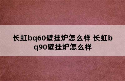 长虹bq60壁挂炉怎么样 长虹bq90壁挂炉怎么样